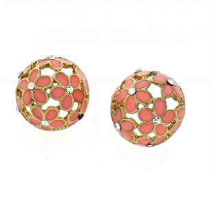 Oorbellen Emaille Rond